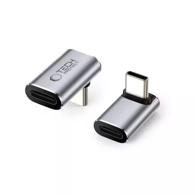 Tech-Protect Ultraboost AA02 USB-C Angled Adapter - Gray
