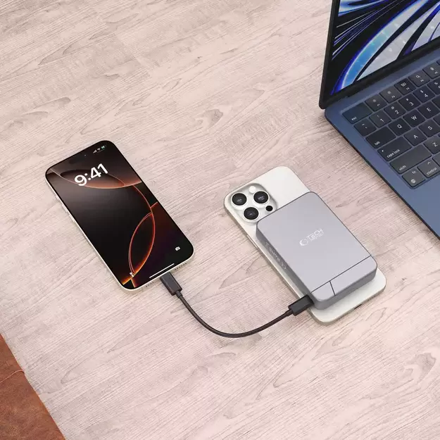 Powerbank Tech-Protect PB14 LifeMag MagSafe 10000 mAh - gray 7