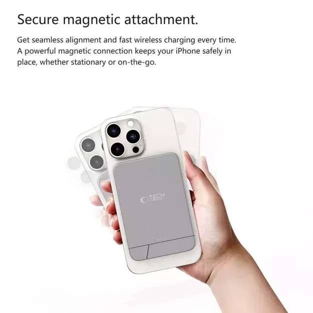 Powerbank Tech-Protect PB14 LifeMag MagSafe 10000 mAh - gray 5