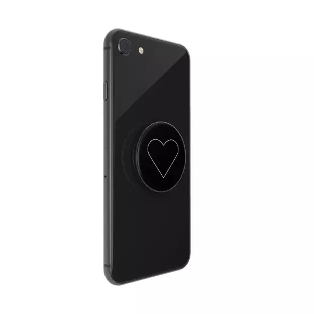 Popsockets 2 White Heart Black Holder and Phone Stand 3