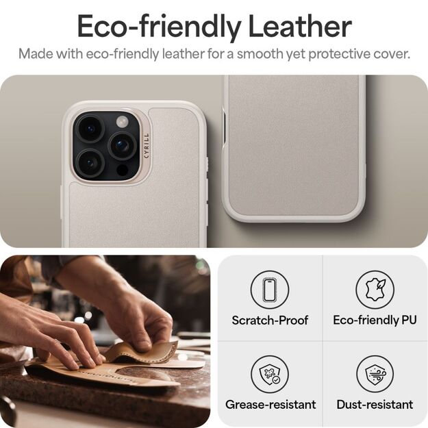 Spigen Cyrill Kajuk MagSafe iPhone 16 Pro Max Case - Beige 10