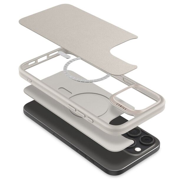 Spigen Cyrill Kajuk MagSafe iPhone 16 Pro Max Case - Beige 6