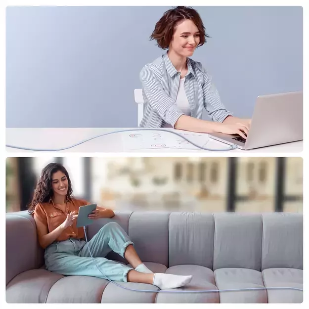 Joyroom Multi-Color Series A14 Lightning / USB-A 2.4A 1.2 m cable - blue 15