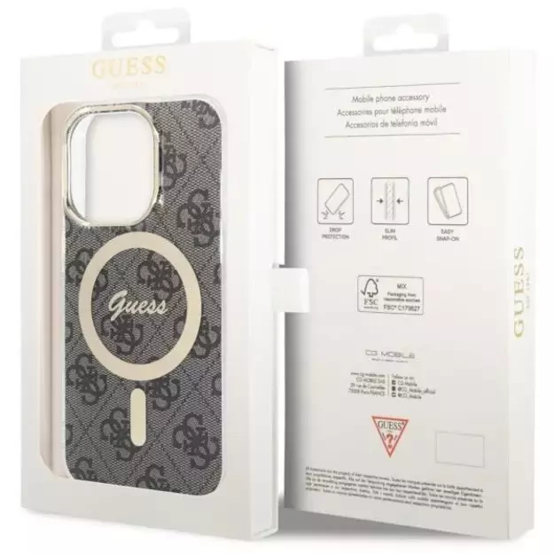 Guess 4G MagSafe case for iPhone 14 Pro - black 9