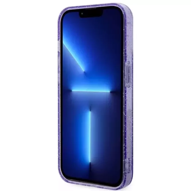 Guess GUHMP14LHCMCGU iPhone 14 Pro 6.1  purple/purple hardcase Glitter Gold MagSafe 4