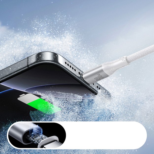 Joyroom S-A28 Flash Series 60W USB-C - USB-C Cable 2m - White 4