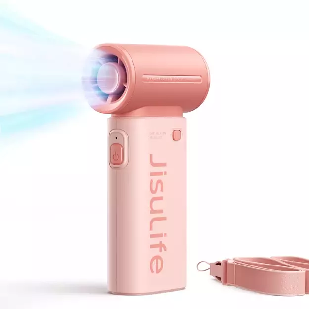 Jisulife Handheld Fan Life9 3600mAh Portable Mini Blower USB Fan - Pink 1
