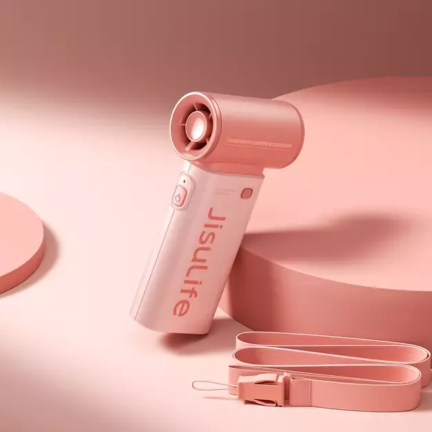 Jisulife Handheld Fan Life9 3600mAh Portable Mini Blower USB Fan - Pink 5