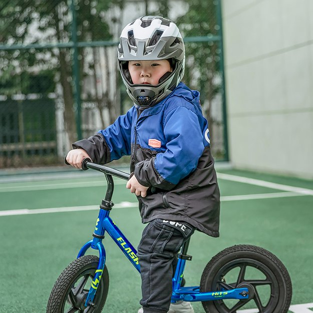 Rockbros TS-61 10110061006 Children' s Bike Helmet with Detachable Chin Size M (54-57) - Gray 1