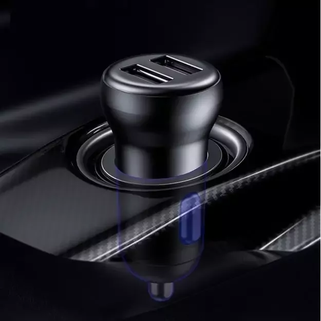 Wireless Bluetooth FM transmitter with charger Baseus S-16 (Overseas edition) - black 3