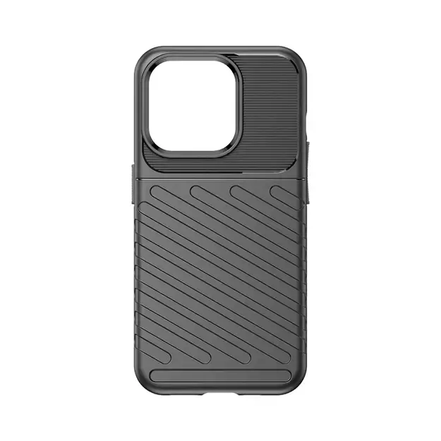Armored iPhone 15 Pro Thunder Case - black 1