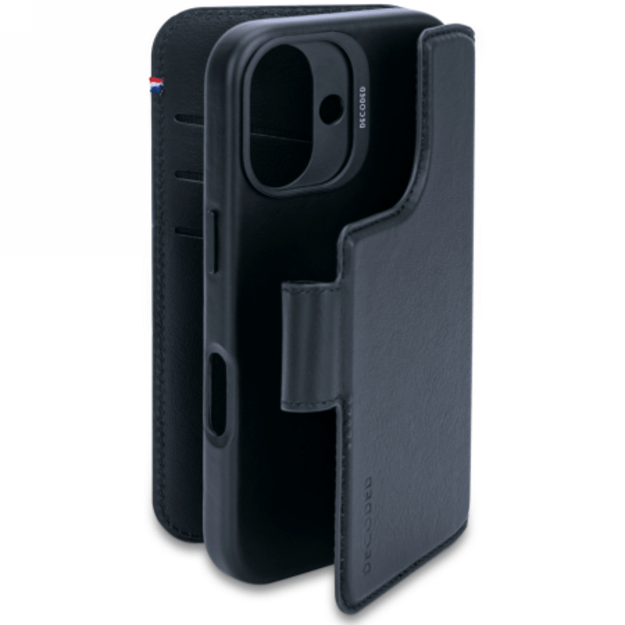 Decoded Leather Detachable Wallet MagSafe Case with Wallet for iPhone 16 - Blue 2