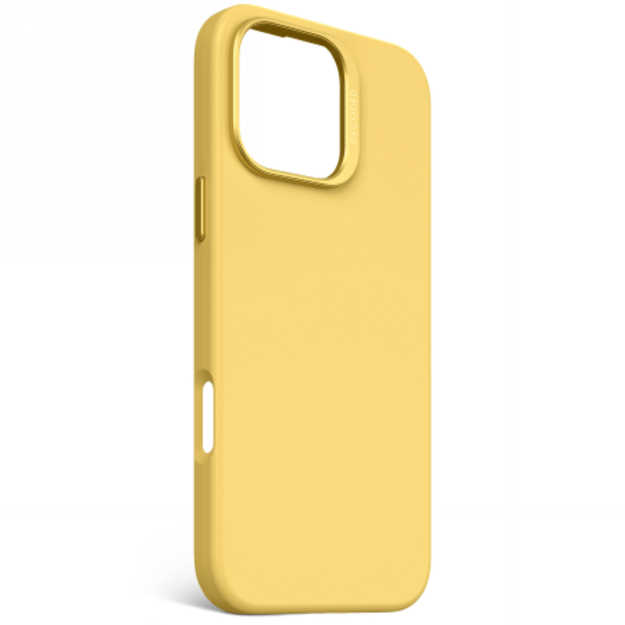 Decoded AntiMicrobial Silicone Backcover with MagSafe for iPhone 16 Pro Max - Yellow 1