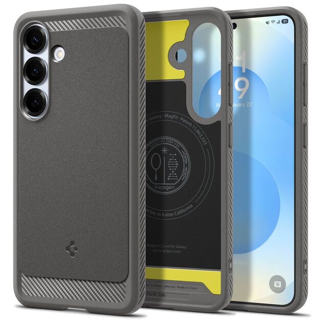 Spigen Rugged Armor Mag MagSafe Case for Samsung Galaxy S25 - Gray 7