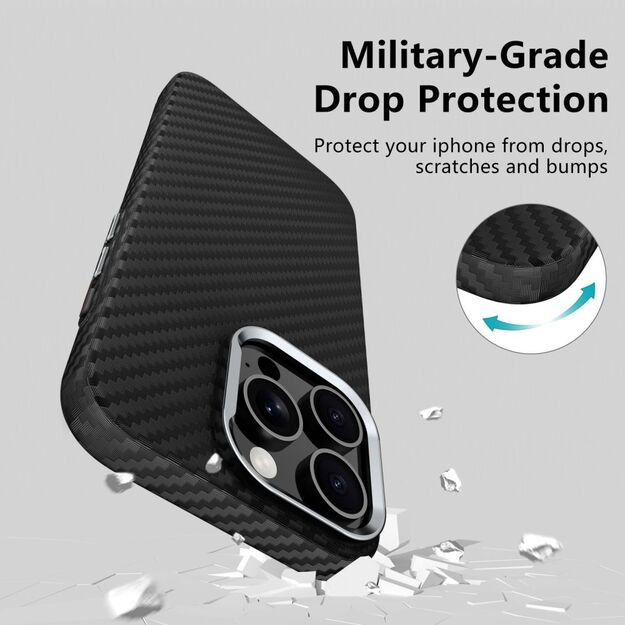 Tech-Protect Ion Carbon MagSafe Case for iPhone 14 - Black 2