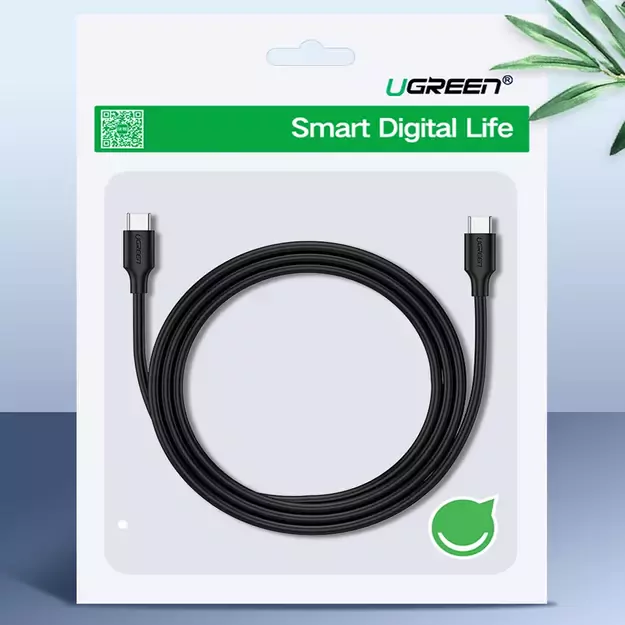 Ugreen US286 USB-C - USB-C PD QC 3A 480Mb/s cable 1.5m - black 12