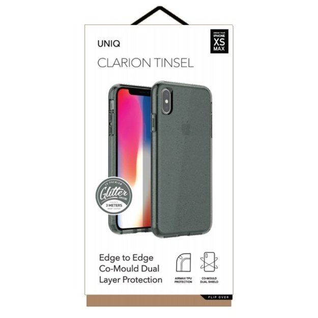 Uniq Clarion Tinsel case for iPhone Xs Max - black 1