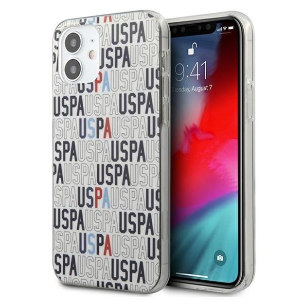 US Polo USHCP12SPCUSPA6 iPhone 12 mini 5,4  biały/white Logo Mania Collection