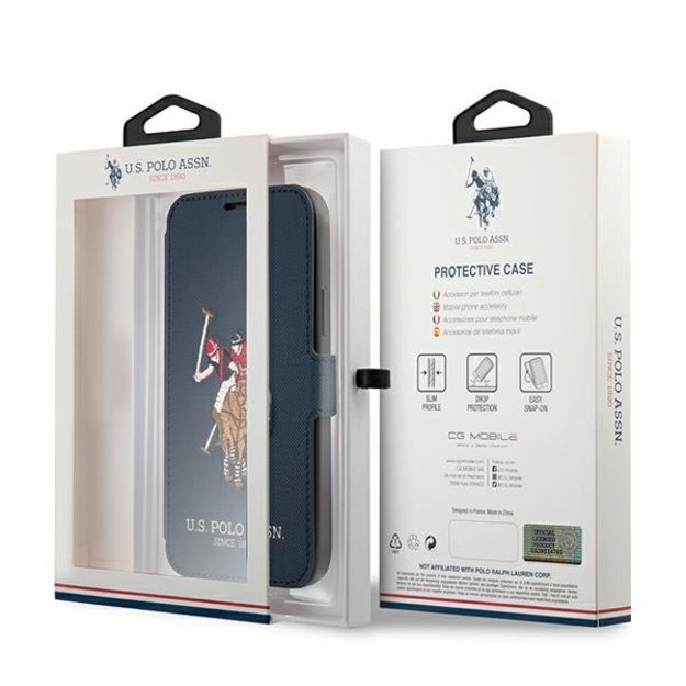 US Polo USFLBKP12LPUGFLNV iPhone 12 Pro Max 6,7  granatowy/navy book Polo Embroidery Collection 6