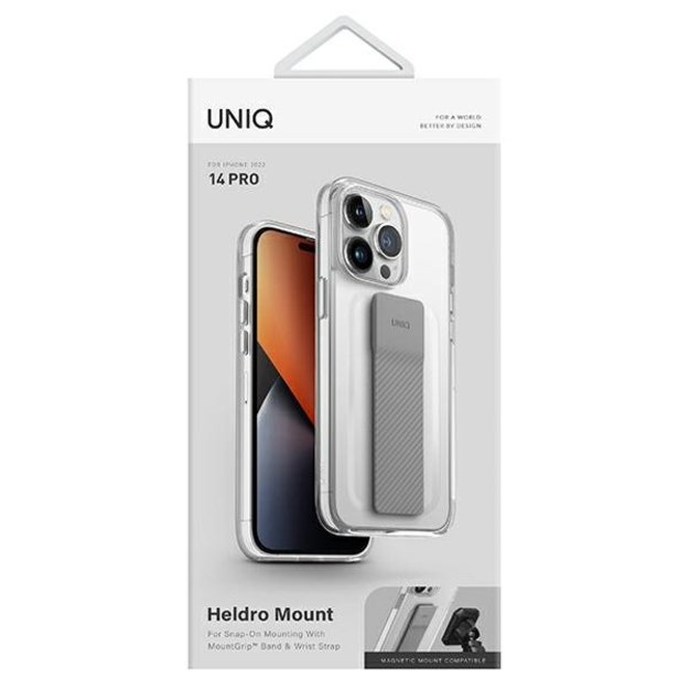 Uniq Heldro Mount case for iPhone 14 Pro - transparent 8
