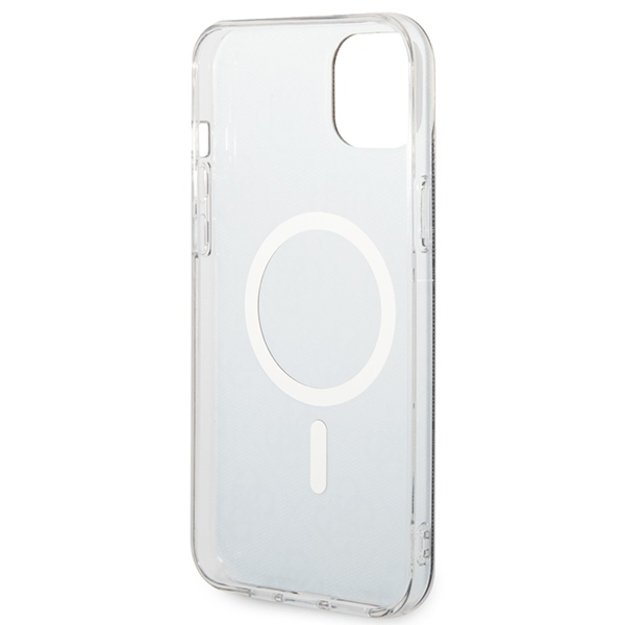 Set Guess GUBPP14SH4EACSK Case+ Charger iPhone 14 6.1  black/black hard case 4G Print MagSafe 6