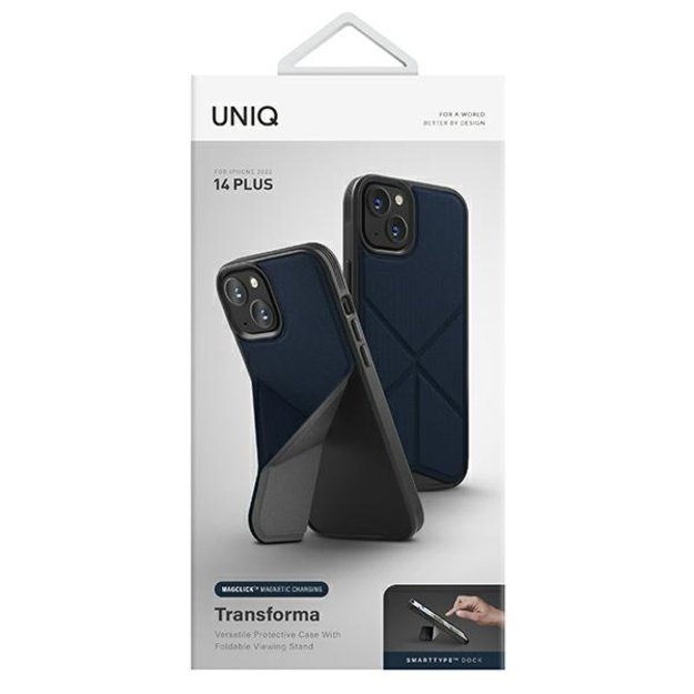Uniq Transforma Magclick Charging case for iPhone 14 Plus - blue 13