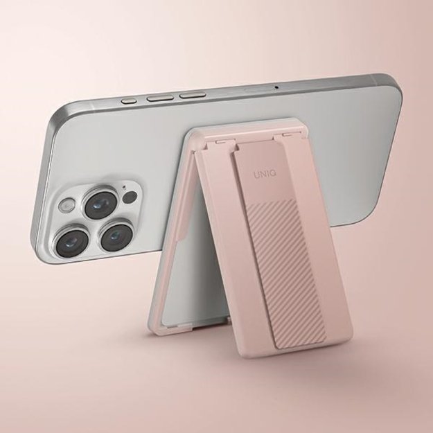 Uniq Heldro ID magnetic wallet with support and wristband - pink 5