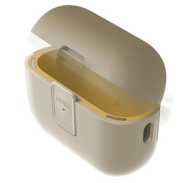 Uniq Clyde Lock Case for AirPods Pro 2 (2022/2023) - beige and yellow 1