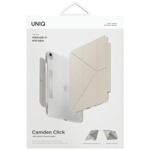 Uniq Camden Click case for iPad Air 11&quot  2024 - beige 9