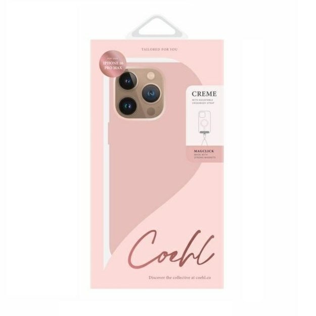 Uniq case Coehl Creme iPhone 16 Pro Max 6.9&quot  Magnetic Charging pink/ballet pink 4