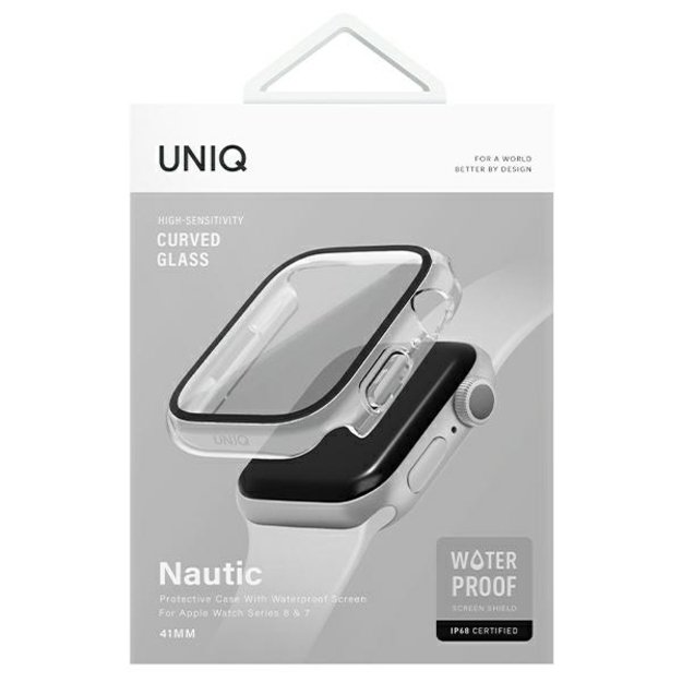 Uniq case Nautic Apple Watch Series 7/8/9 45mm transparent/dave clear 4