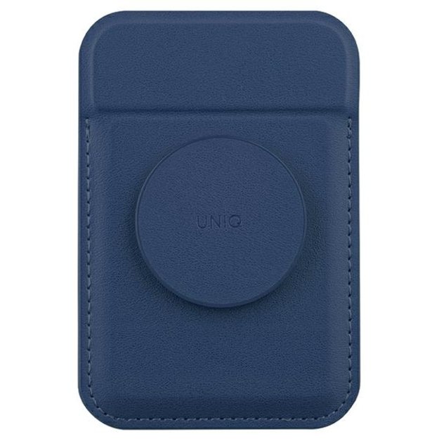 Uniq Flixa magnetic card wallet with stand navy blue
