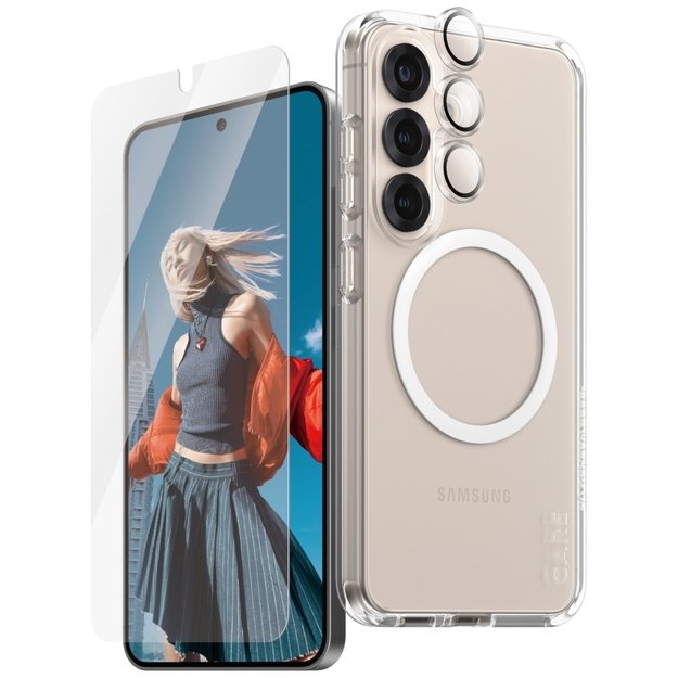 CARE by PanzerGlass Flagship 3in1 Case + Glass + Lens Protective Kit for Samsung Galaxy S25 1