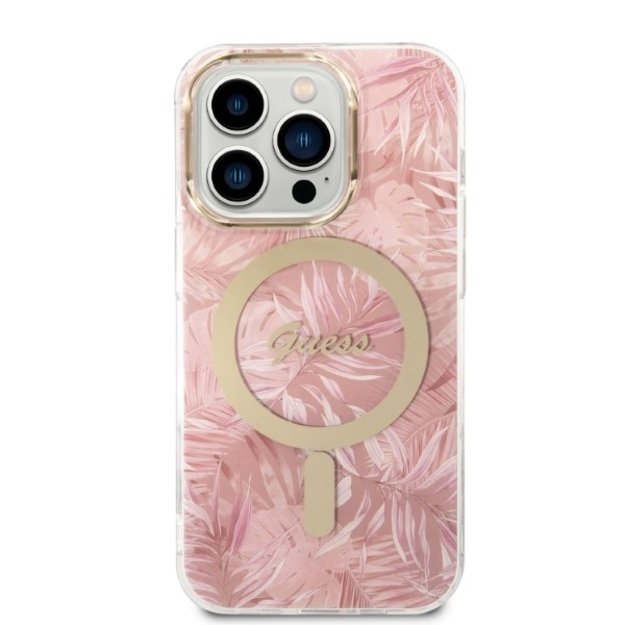 Guess MagSafe case + charger set for iPhone 14 Pro 6.1&quot  - pink 2