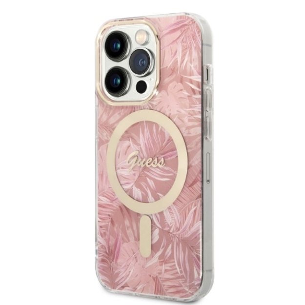 Guess MagSafe case + charger set for iPhone 14 Pro 6.1&quot  - pink 1