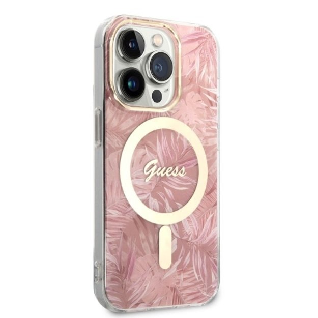 Guess MagSafe case + charger set for iPhone 14 Pro 6.1&quot  - pink 3