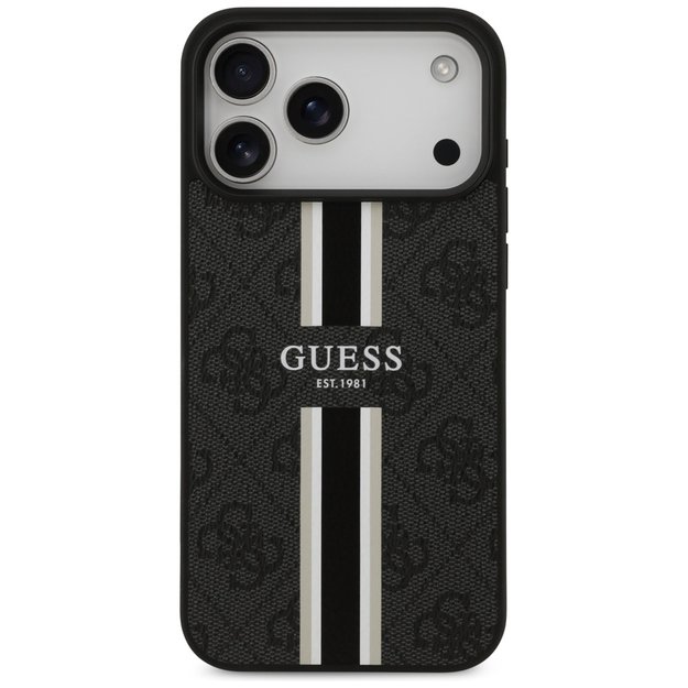 Guess 4G Printed Stripes MagSafe case for iPhone 17 Pro Max - black 2