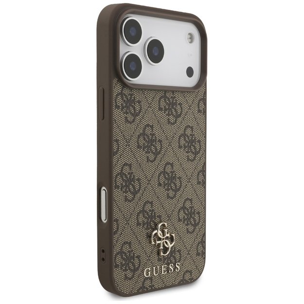 Guess 4G Small Classic Logo MagSafe Case for iPhone 17 Pro Max - Brown 3