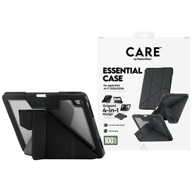 Care by PanzerGlass Y fold case for iPad Air 11&quot  2025 (7th gen.) / iPad Air 11&quot  2024 (6th gen.) - black