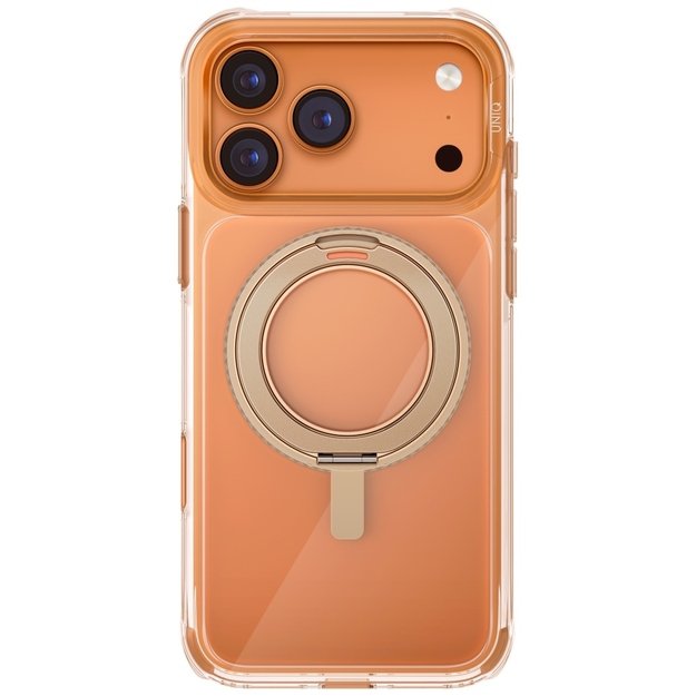 Uniq Swivix Rotating Kickstand 360 Case for iPhone 17 Pro Max - Gold 1