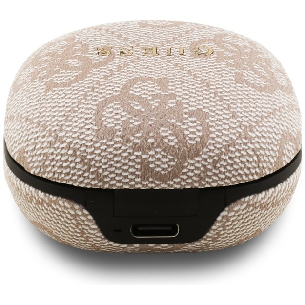 Guess 4G Classic Metal Logo TWS ENC Headphones - Pink 3