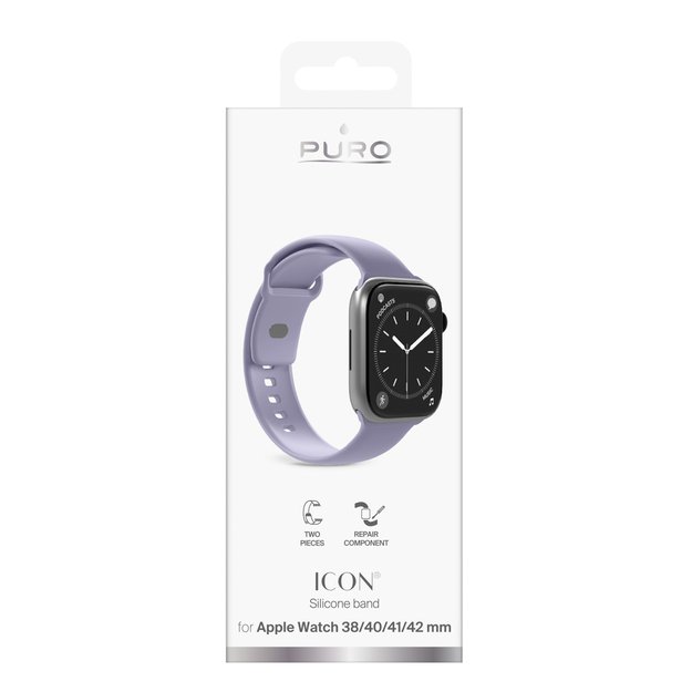 Puro Icon Strap for Apple Watch 38/40/41/42mm - Purple 1