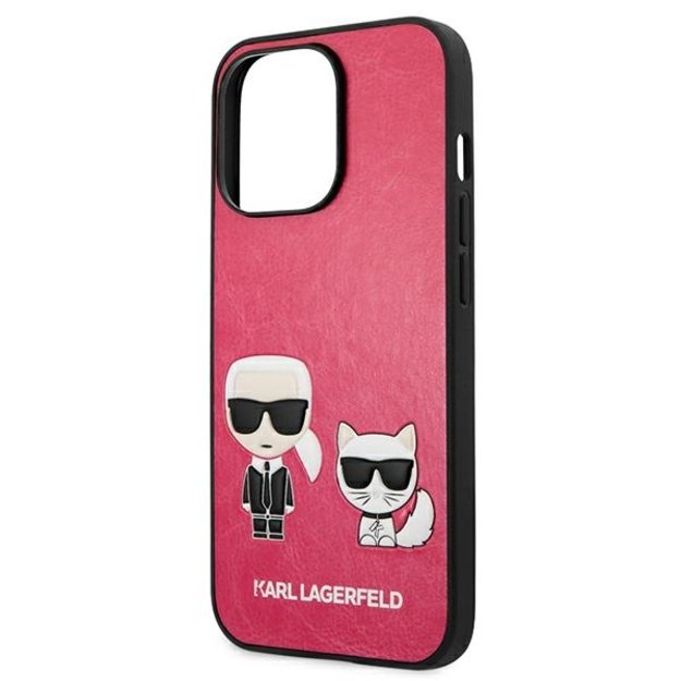 Karl Lagerfeld KLHCP13LPCUSKCP iPhone 13 Pro / 13 6,1  fuksja/fuchsia hardcase Ikonik Karl & Choupette 12