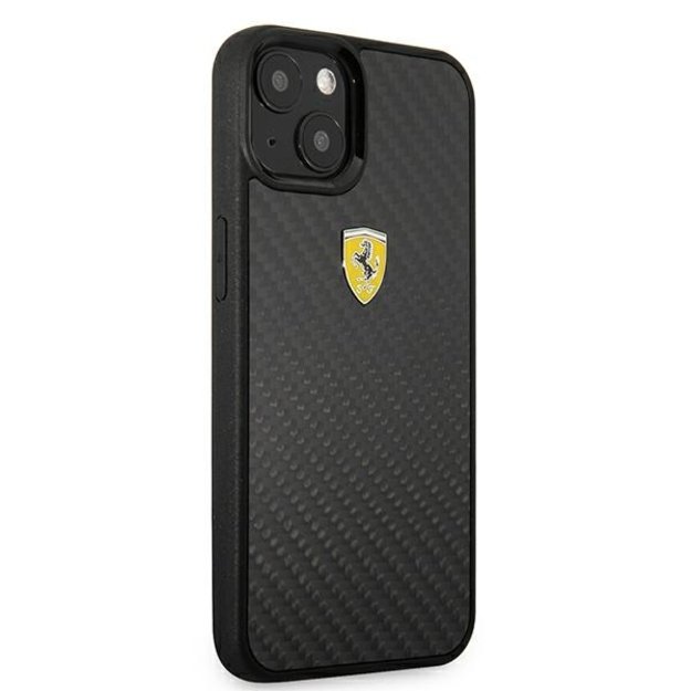 Ferrari FEHCP13SFCABK iPhone 13 mini 5.4&quot  black/black hardcase On Track Real Carbon 9