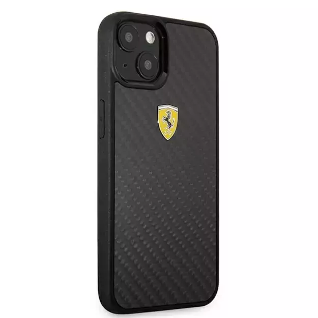 Ferrari FEHCP13SFCABK iPhone 13 mini 5.4&quot  black/black hardcase On Track Real Carbon 2