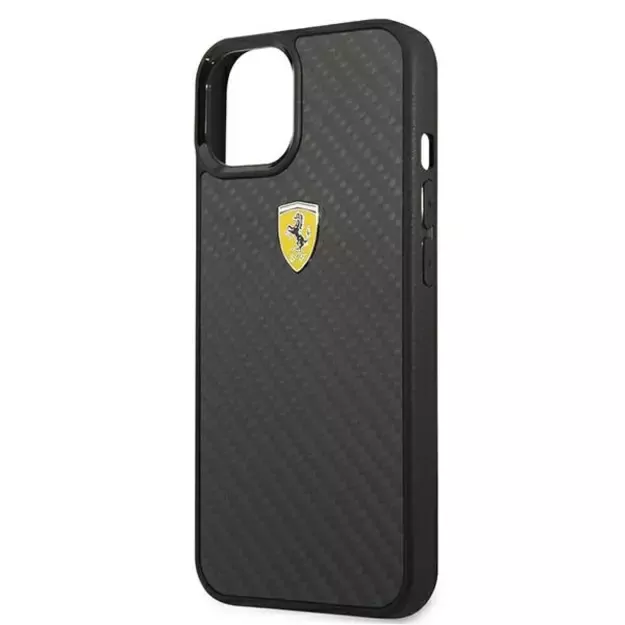Ferrari FEHCP13SFCABK iPhone 13 mini 5.4&quot  black/black hardcase On Track Real Carbon 4