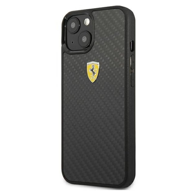 Ferrari FEHCP13SFCABK iPhone 13 mini 5.4&quot  black/black hardcase On Track Real Carbon 7