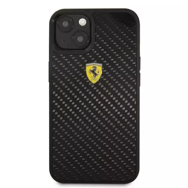 Ferrari FEHCP13SFCABK iPhone 13 mini 5.4&quot  black/black hardcase On Track Real Carbon 1
