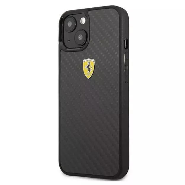 Ferrari FEHCP13SFCABK iPhone 13 mini 5.4&quot  black/black hardcase On Track Real Carbon 14