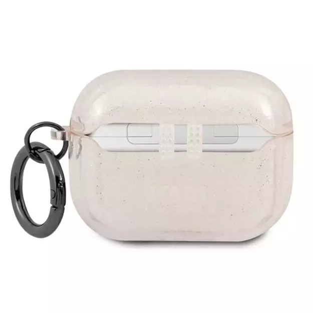 Karl Lagerfeld KLAPUKHGD AirPods Pro cover złoty/gold Glitter Karl`s Head 1